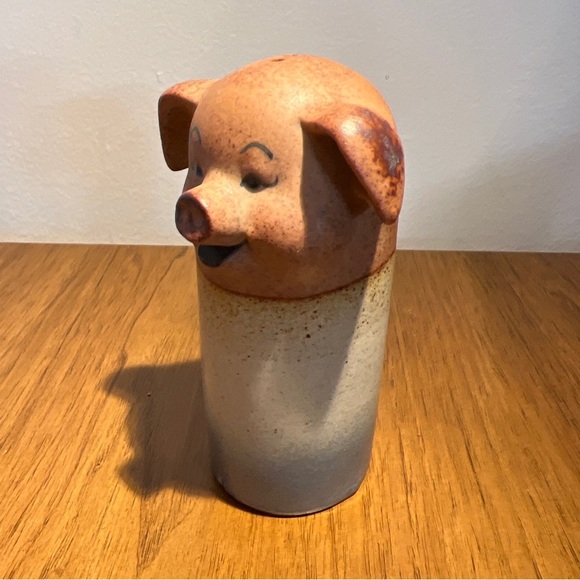 Vintage Retro Piggy Salt Shaker Only As Is Japan Cutest - Picture 5 of 7